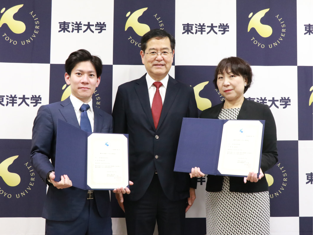 株式会社Refst代表取締役の新谷昴助教（左）と株式会社和環の代表取締役である土屋典子氏（右）